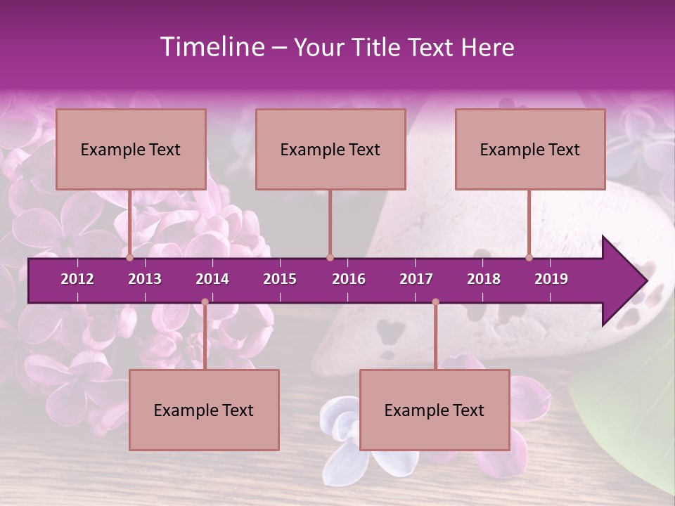 Rosa Gartenblumen Blume PowerPoint Template