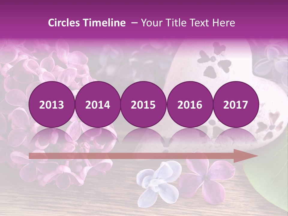 Rosa Gartenblumen Blume PowerPoint Template