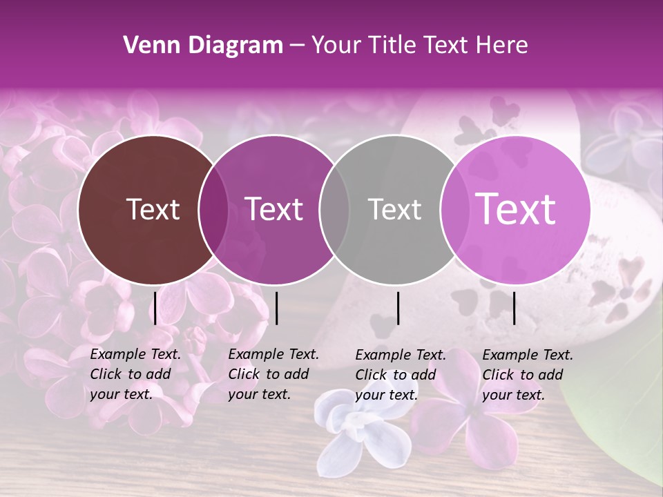 Rosa Gartenblumen Blume PowerPoint Template