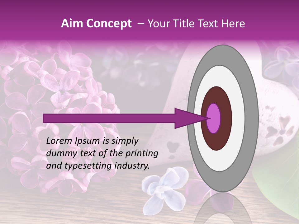 Rosa Gartenblumen Blume PowerPoint Template