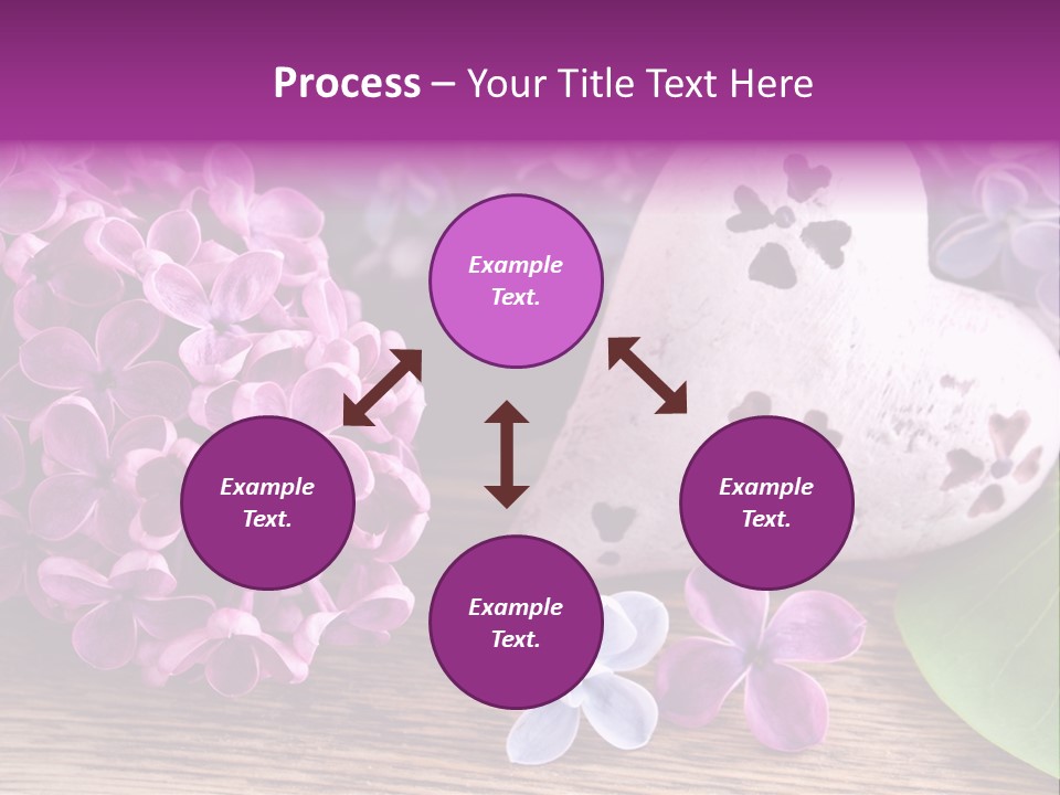 Rosa Gartenblumen Blume PowerPoint Template