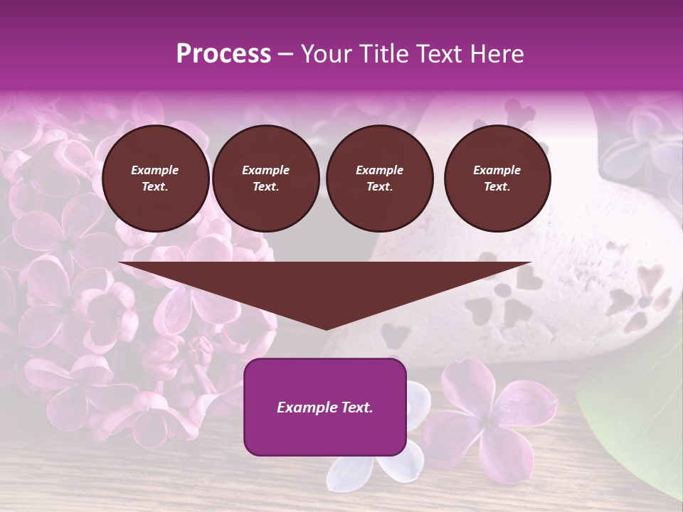 Rosa Gartenblumen Blume PowerPoint Template