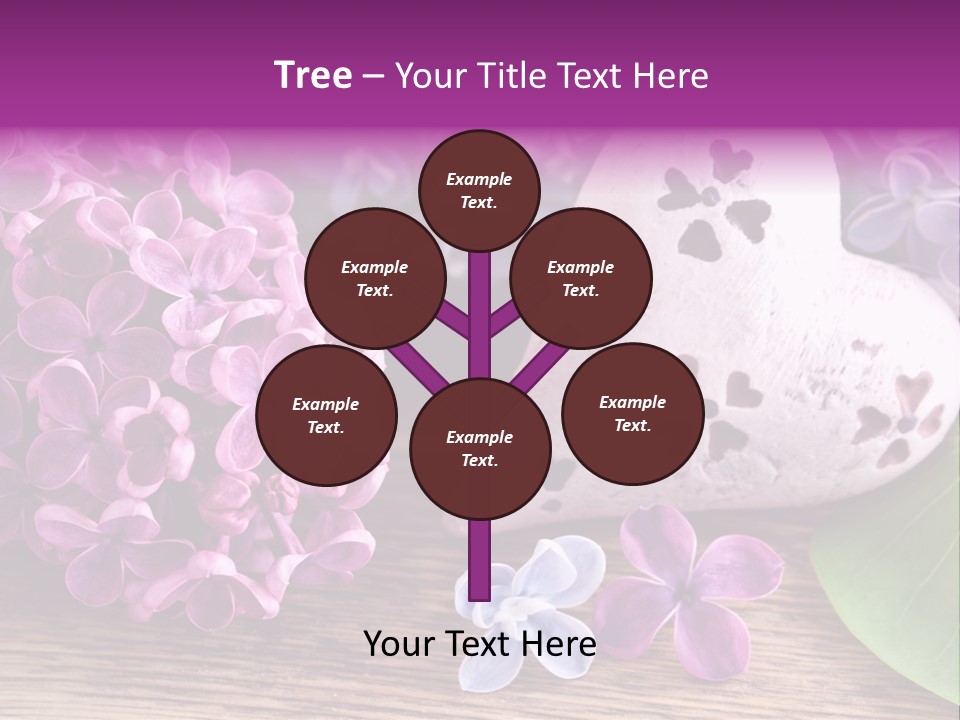 Rosa Gartenblumen Blume PowerPoint Template