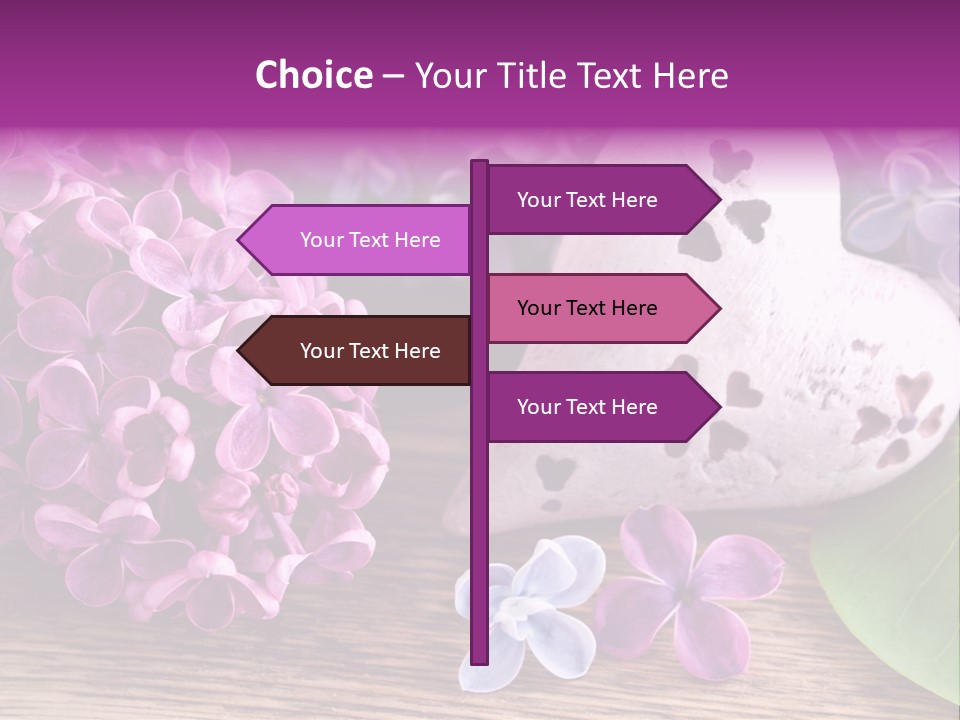 Rosa Gartenblumen Blume PowerPoint Template