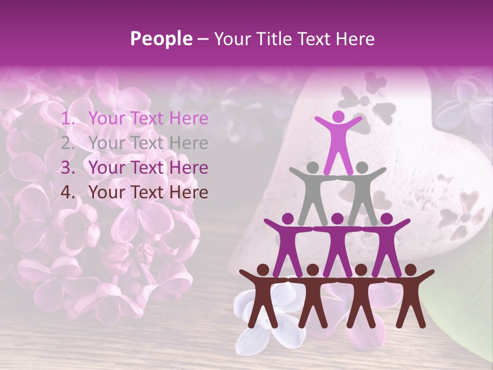 Rosa Gartenblumen Blume PowerPoint Template