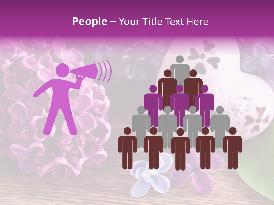 Rosa Gartenblumen Blume PowerPoint Template