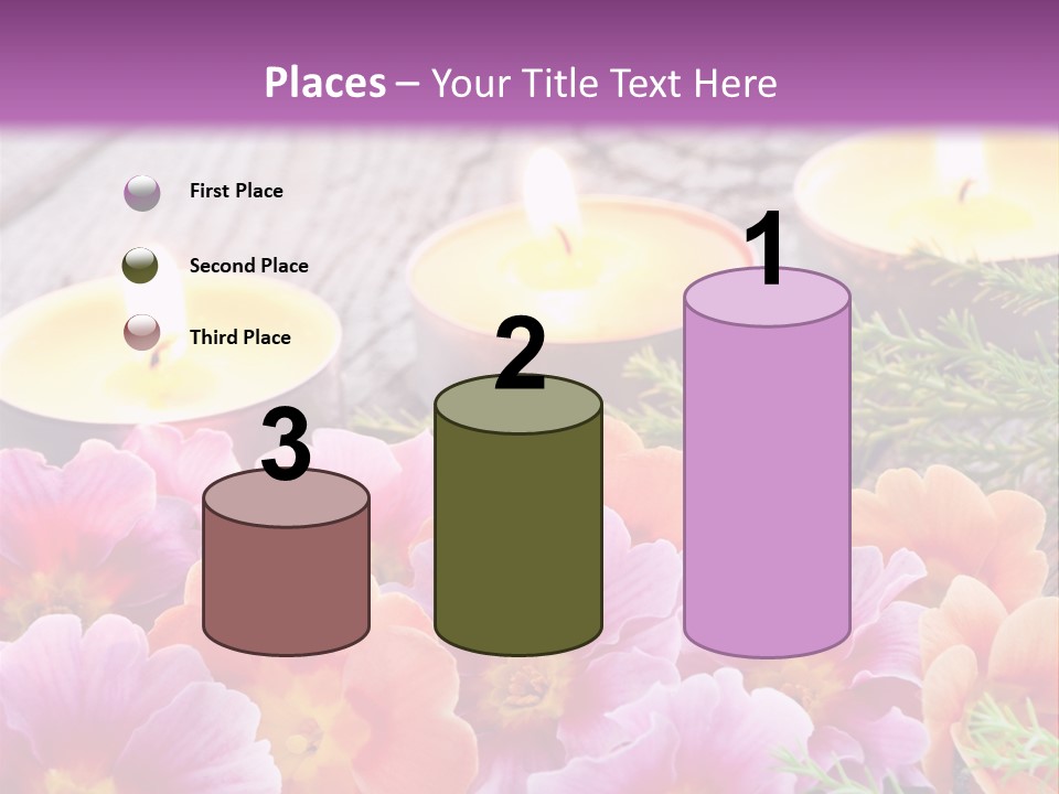 Blumendekoration Pflanzen Bunt PowerPoint Template