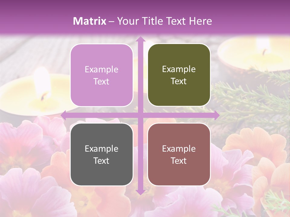 Blumendekoration Pflanzen Bunt PowerPoint Template