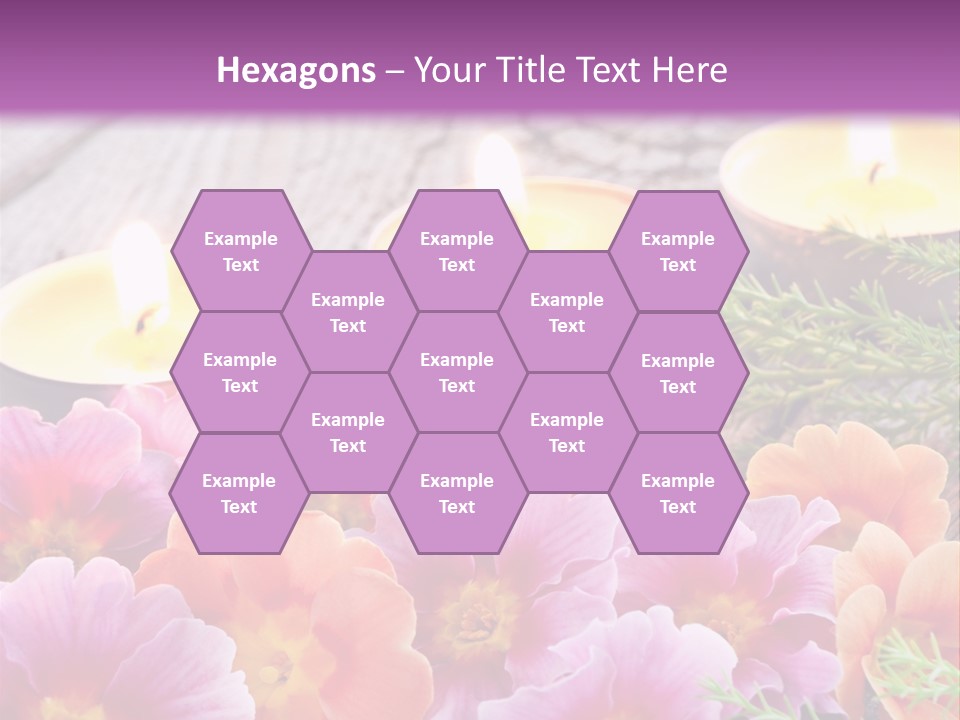 Blumendekoration Pflanzen Bunt PowerPoint Template