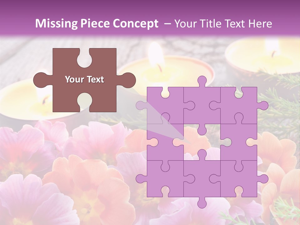 Blumendekoration Pflanzen Bunt PowerPoint Template