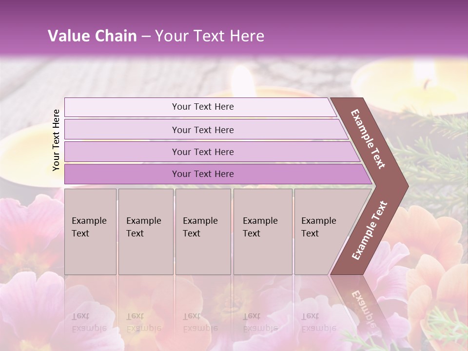 Blumendekoration Pflanzen Bunt PowerPoint Template