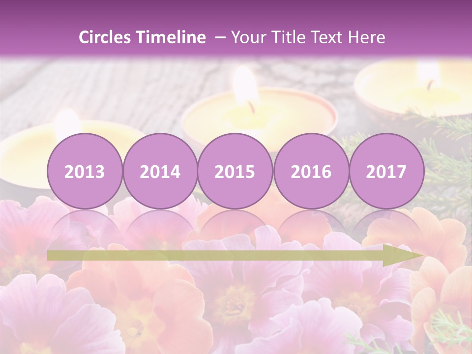 Blumendekoration Pflanzen Bunt PowerPoint Template