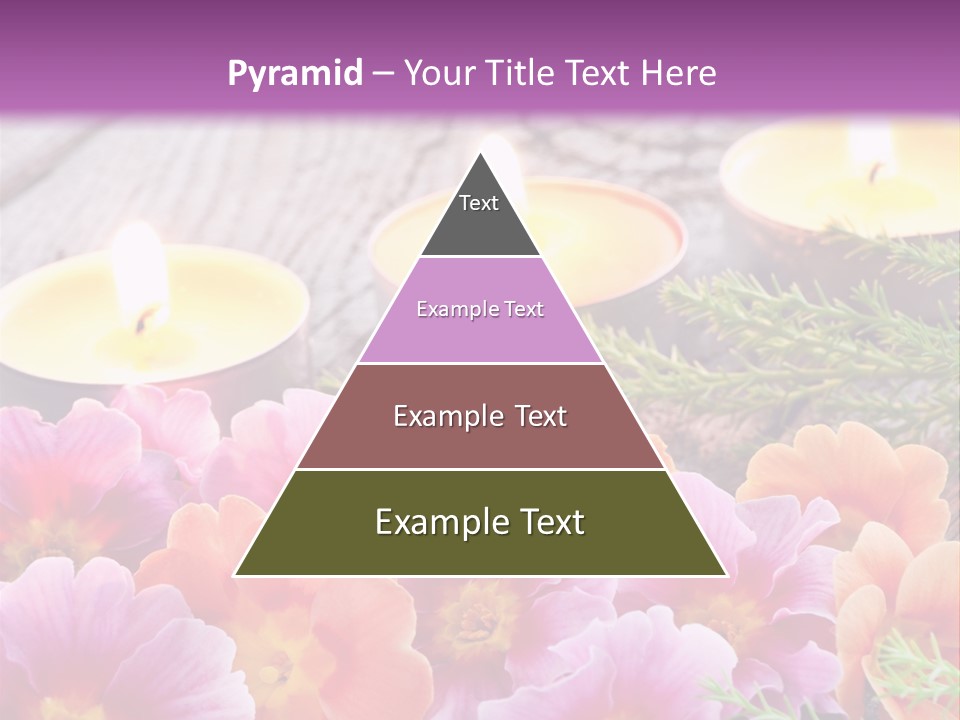 Blumendekoration Pflanzen Bunt PowerPoint Template