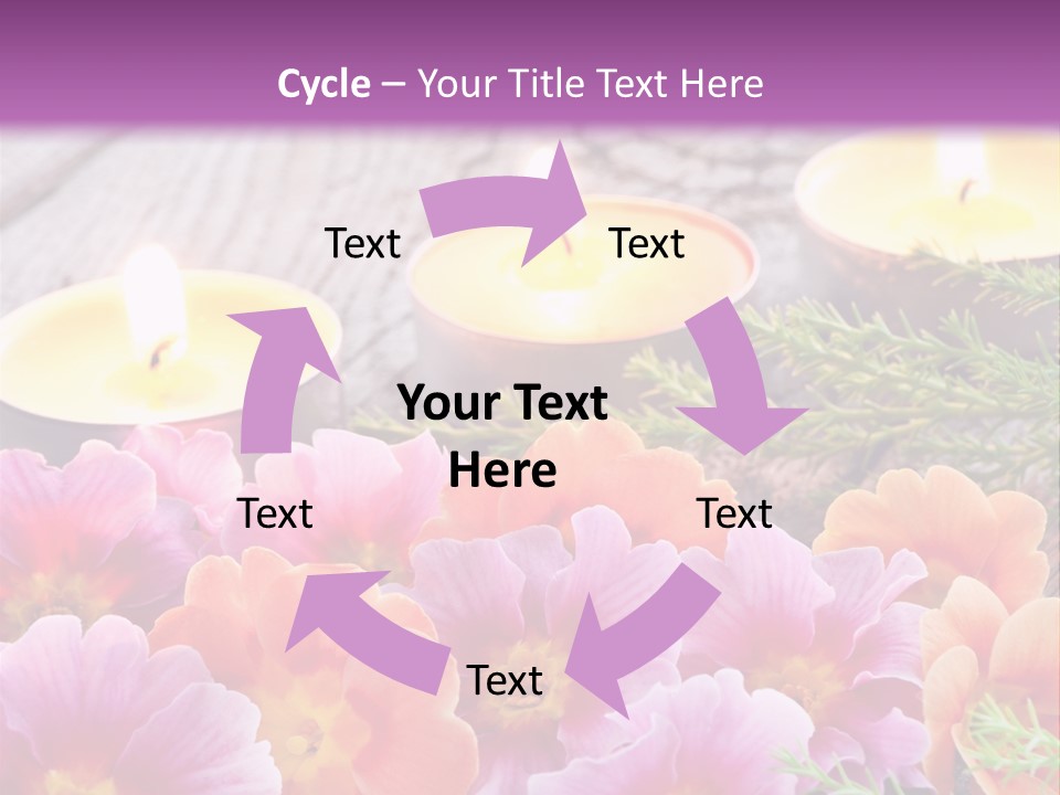 Blumendekoration Pflanzen Bunt PowerPoint Template
