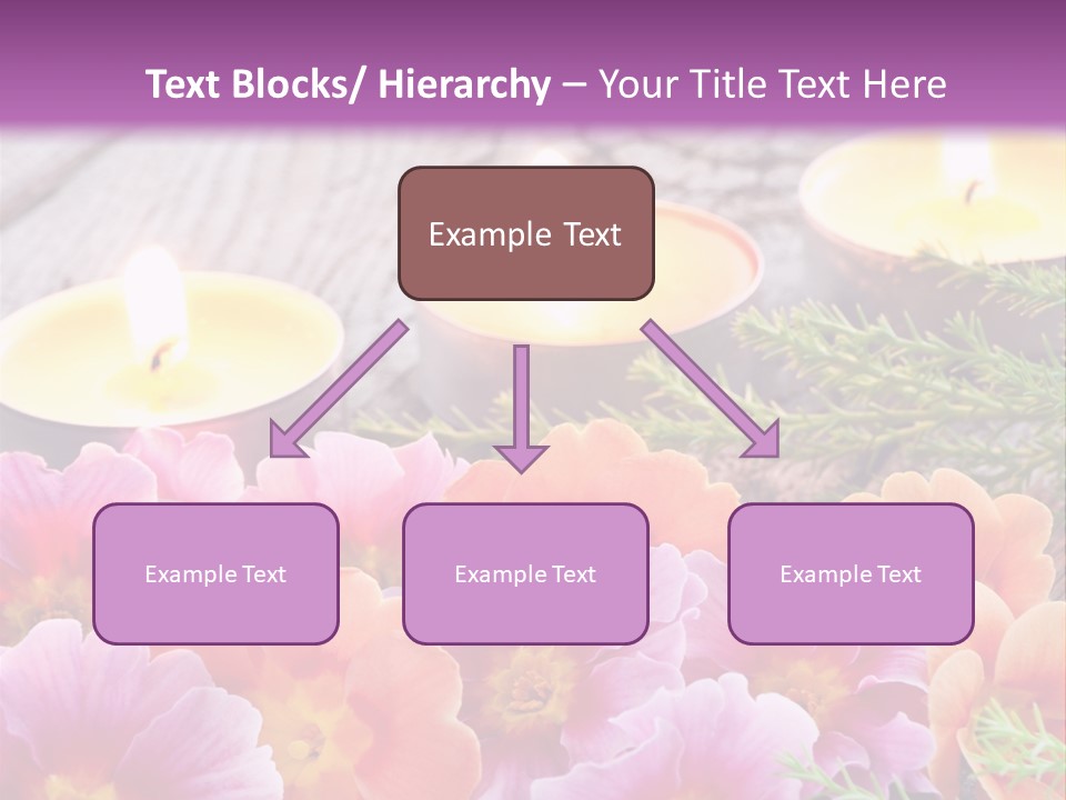 Blumendekoration Pflanzen Bunt PowerPoint Template