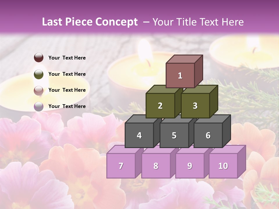 Blumendekoration Pflanzen Bunt PowerPoint Template