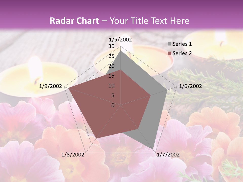 Blumendekoration Pflanzen Bunt PowerPoint Template
