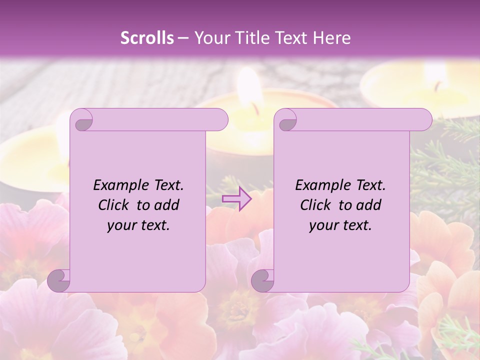 Blumendekoration Pflanzen Bunt PowerPoint Template