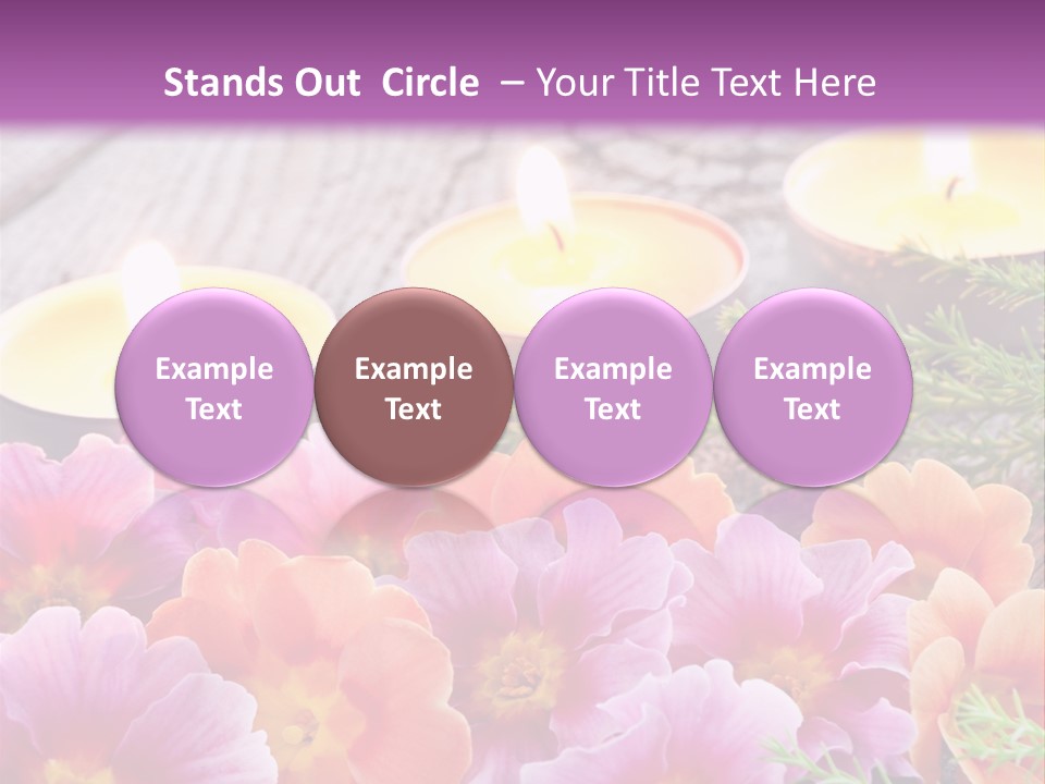Blumendekoration Pflanzen Bunt PowerPoint Template