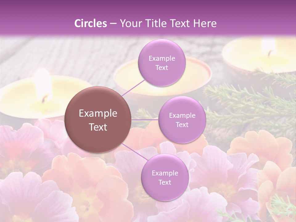 Blumendekoration Pflanzen Bunt PowerPoint Template