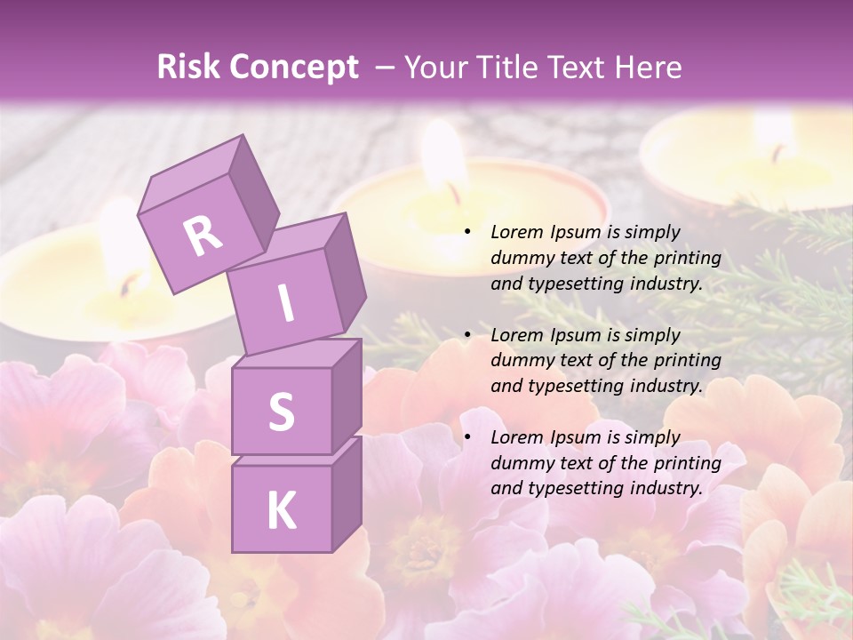 Blumendekoration Pflanzen Bunt PowerPoint Template