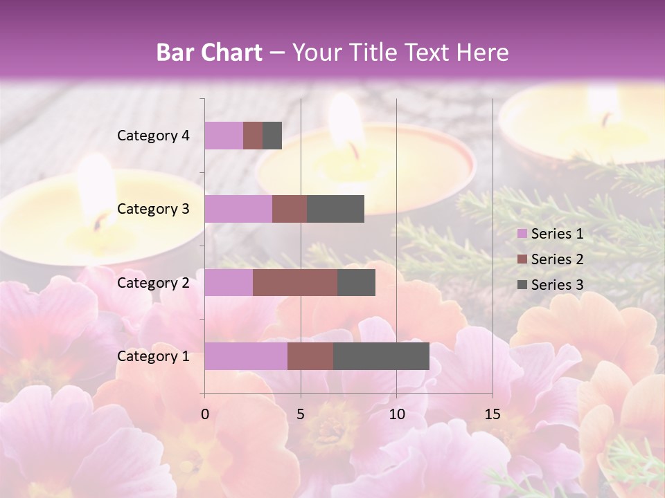 Blumendekoration Pflanzen Bunt PowerPoint Template