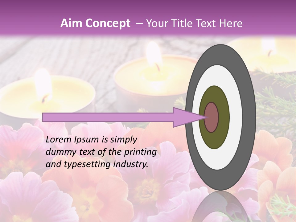 Blumendekoration Pflanzen Bunt PowerPoint Template