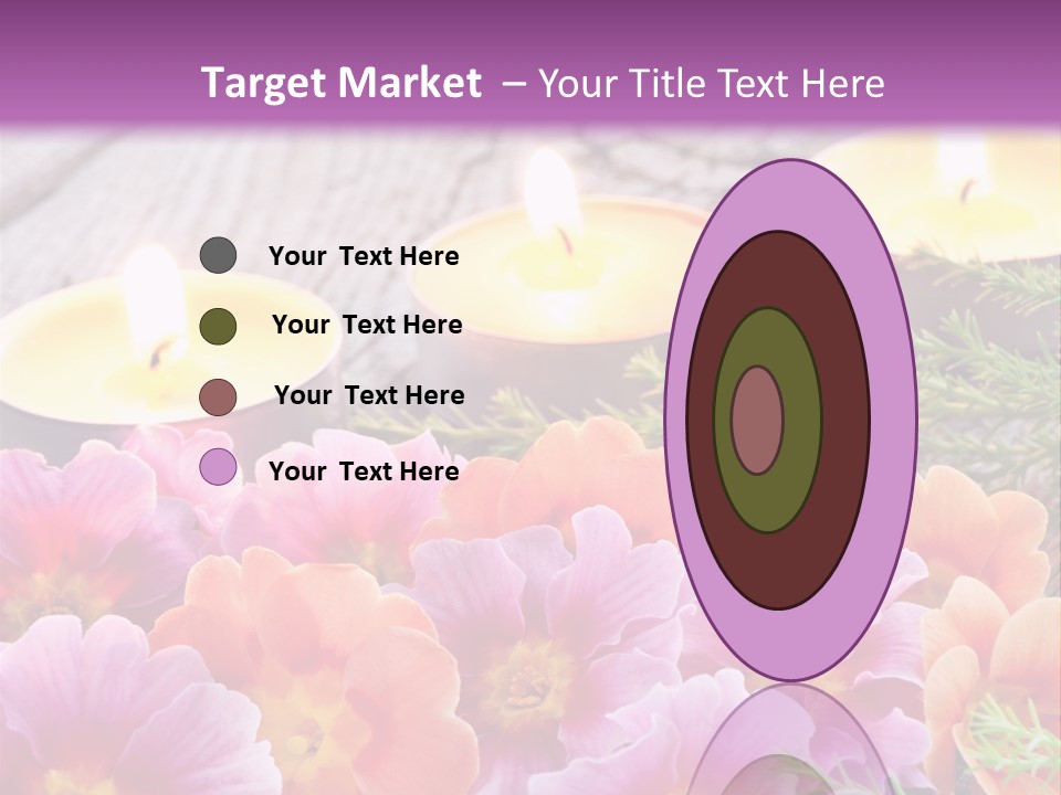 Blumendekoration Pflanzen Bunt PowerPoint Template