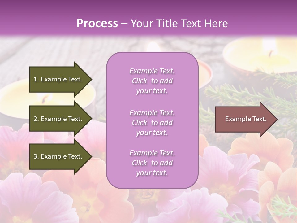 Blumendekoration Pflanzen Bunt PowerPoint Template