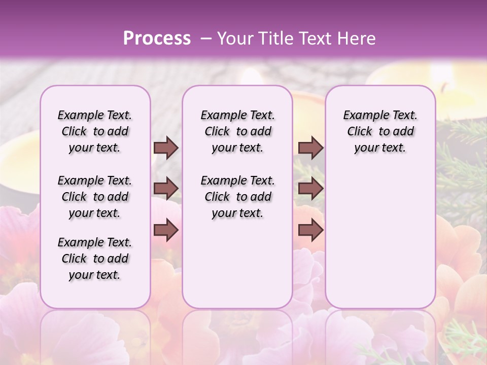 Blumendekoration Pflanzen Bunt PowerPoint Template
