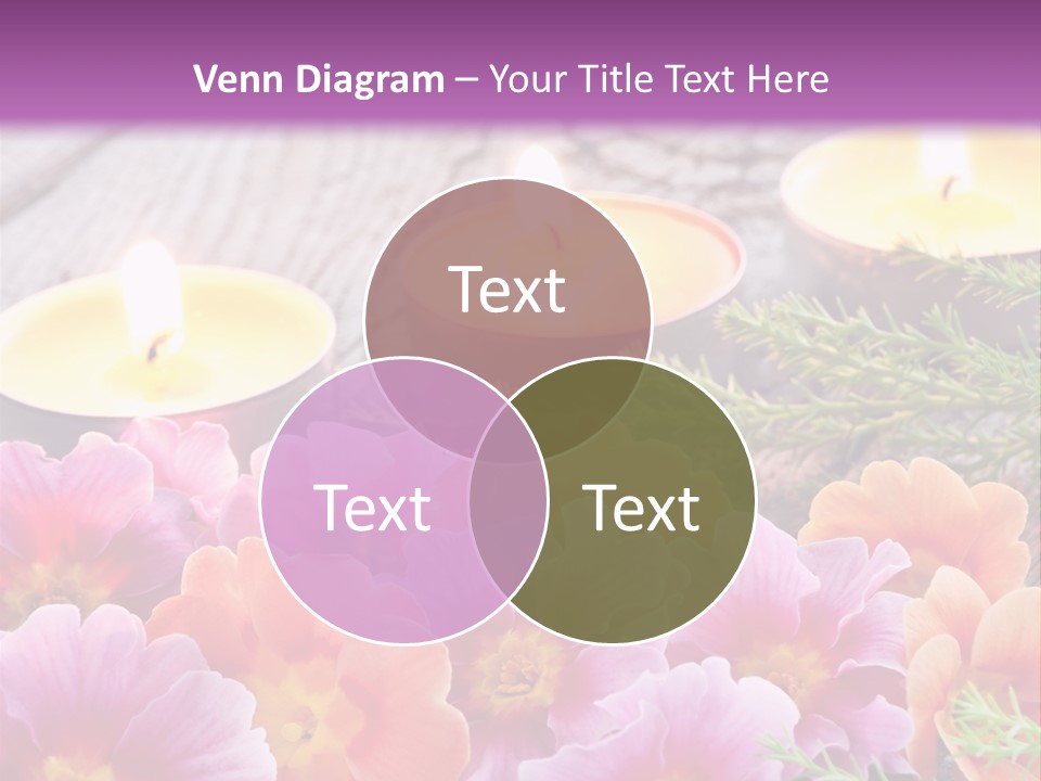 Blumendekoration Pflanzen Bunt PowerPoint Template