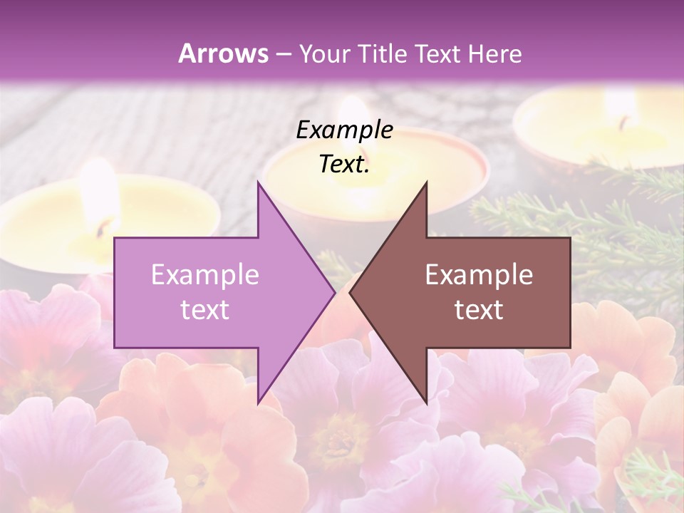 Blumendekoration Pflanzen Bunt PowerPoint Template