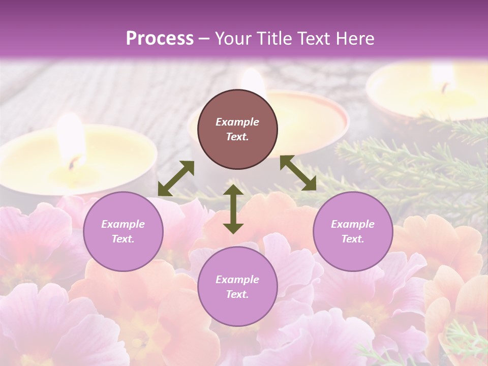 Blumendekoration Pflanzen Bunt PowerPoint Template