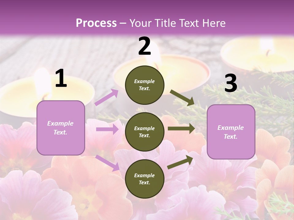 Blumendekoration Pflanzen Bunt PowerPoint Template