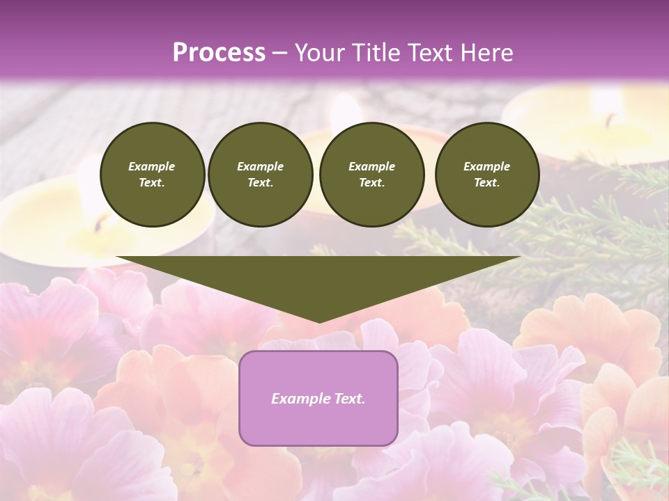 Blumendekoration Pflanzen Bunt PowerPoint Template