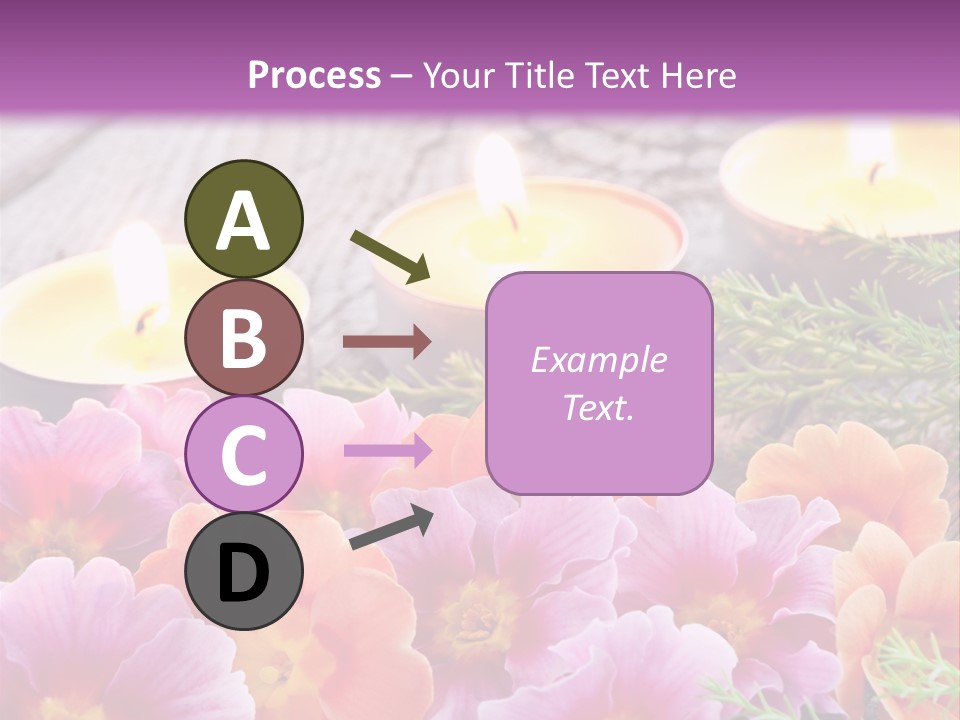 Blumendekoration Pflanzen Bunt PowerPoint Template