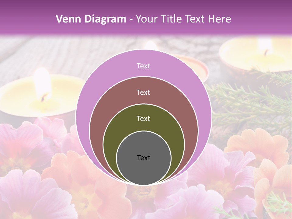 Blumendekoration Pflanzen Bunt PowerPoint Template