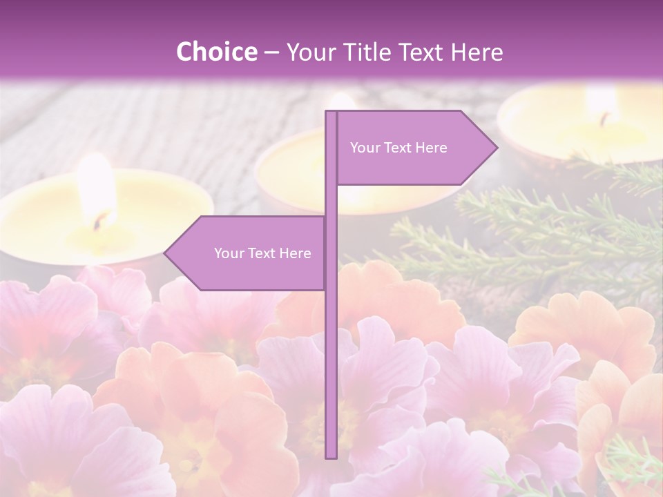 Blumendekoration Pflanzen Bunt PowerPoint Template
