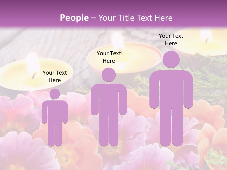 Blumendekoration Pflanzen Bunt PowerPoint Template