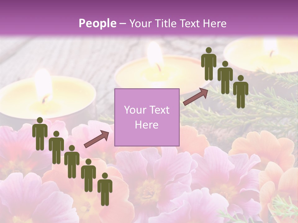 Blumendekoration Pflanzen Bunt PowerPoint Template