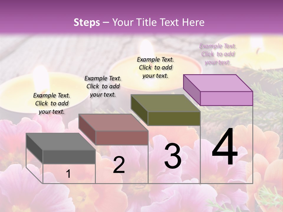 Blumendekoration Pflanzen Bunt PowerPoint Template
