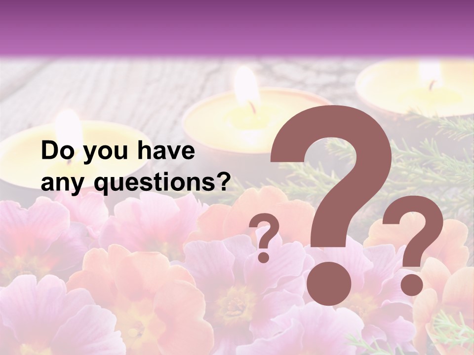 Blumendekoration Pflanzen Bunt PowerPoint Template