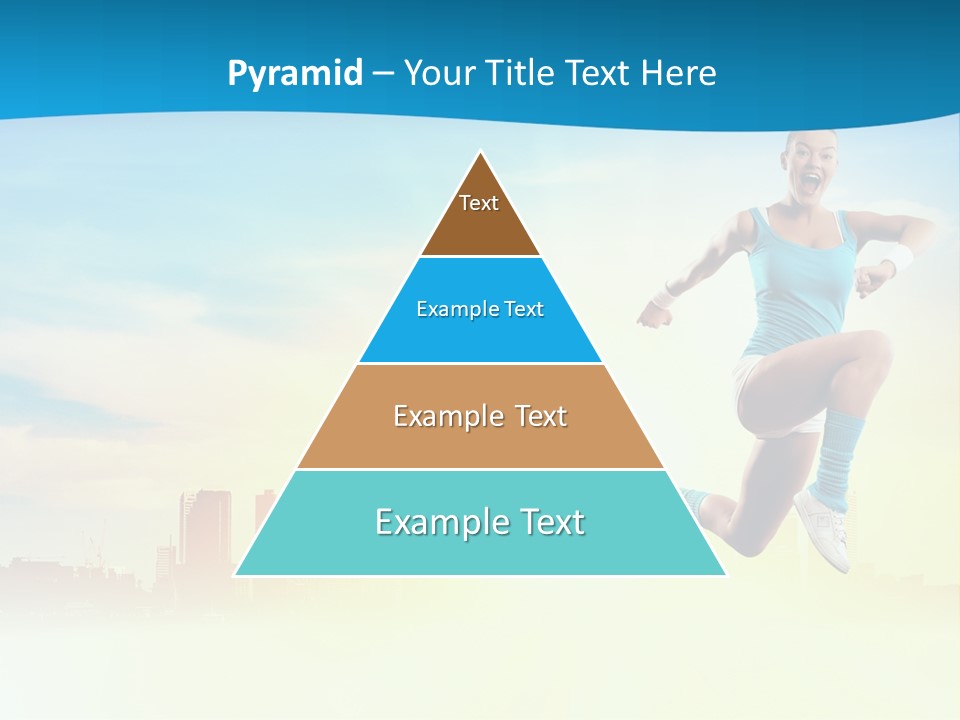Length Blue Smiling PowerPoint Template