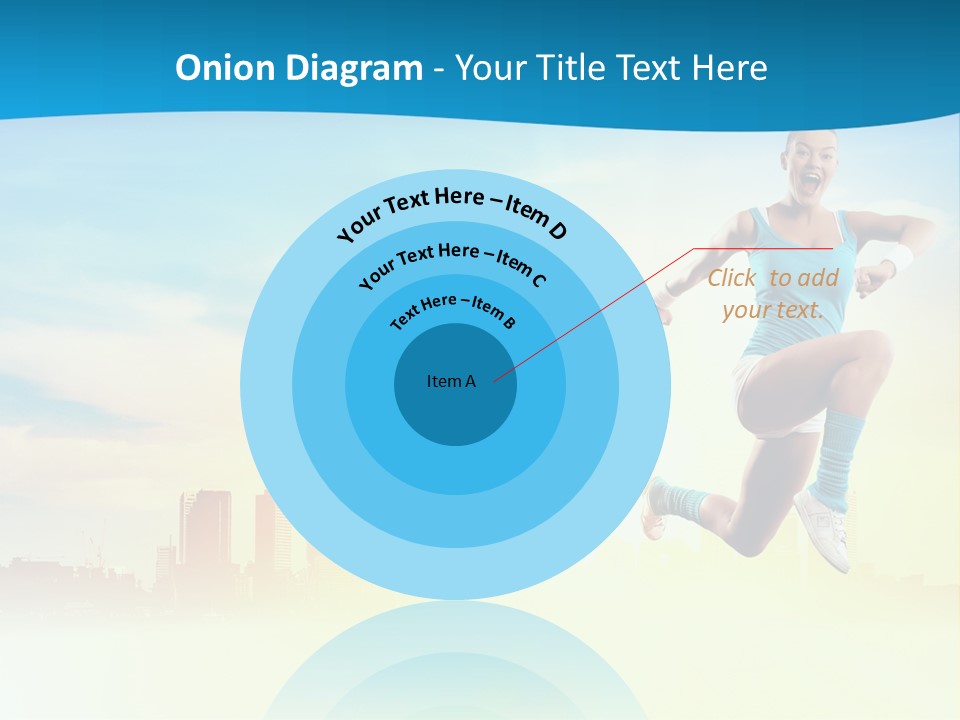 Length Blue Smiling PowerPoint Template