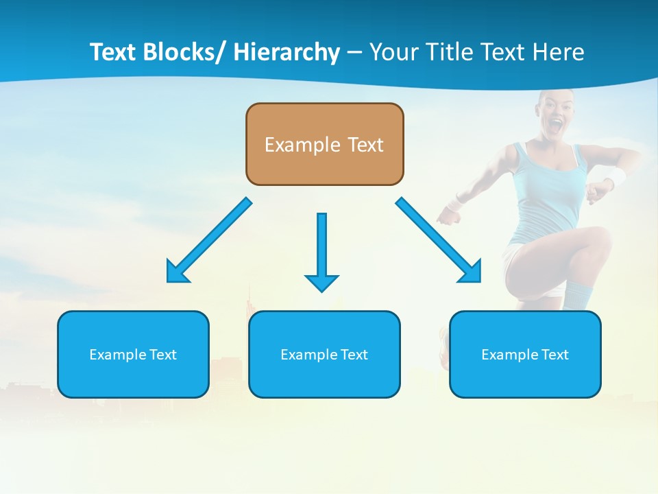 Length Blue Smiling PowerPoint Template