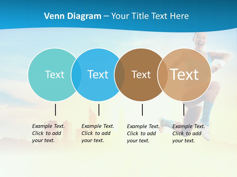 Length Blue Smiling PowerPoint Template