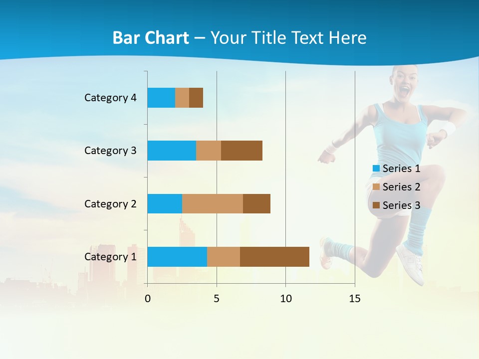 Length Blue Smiling PowerPoint Template