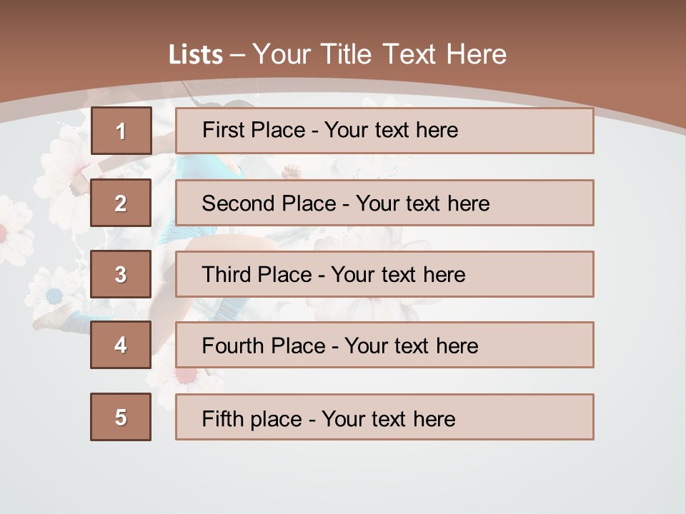 Arm Full Smiling PowerPoint Template