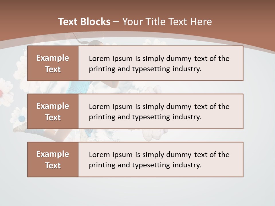 Arm Full Smiling PowerPoint Template