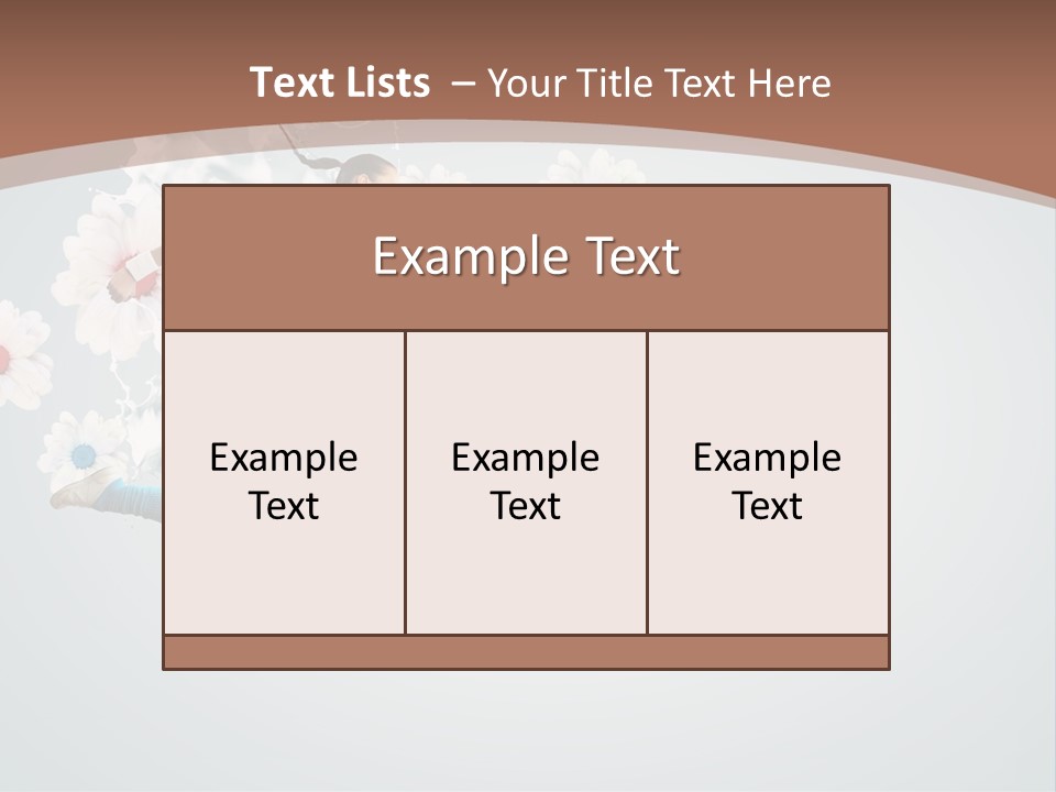Arm Full Smiling PowerPoint Template